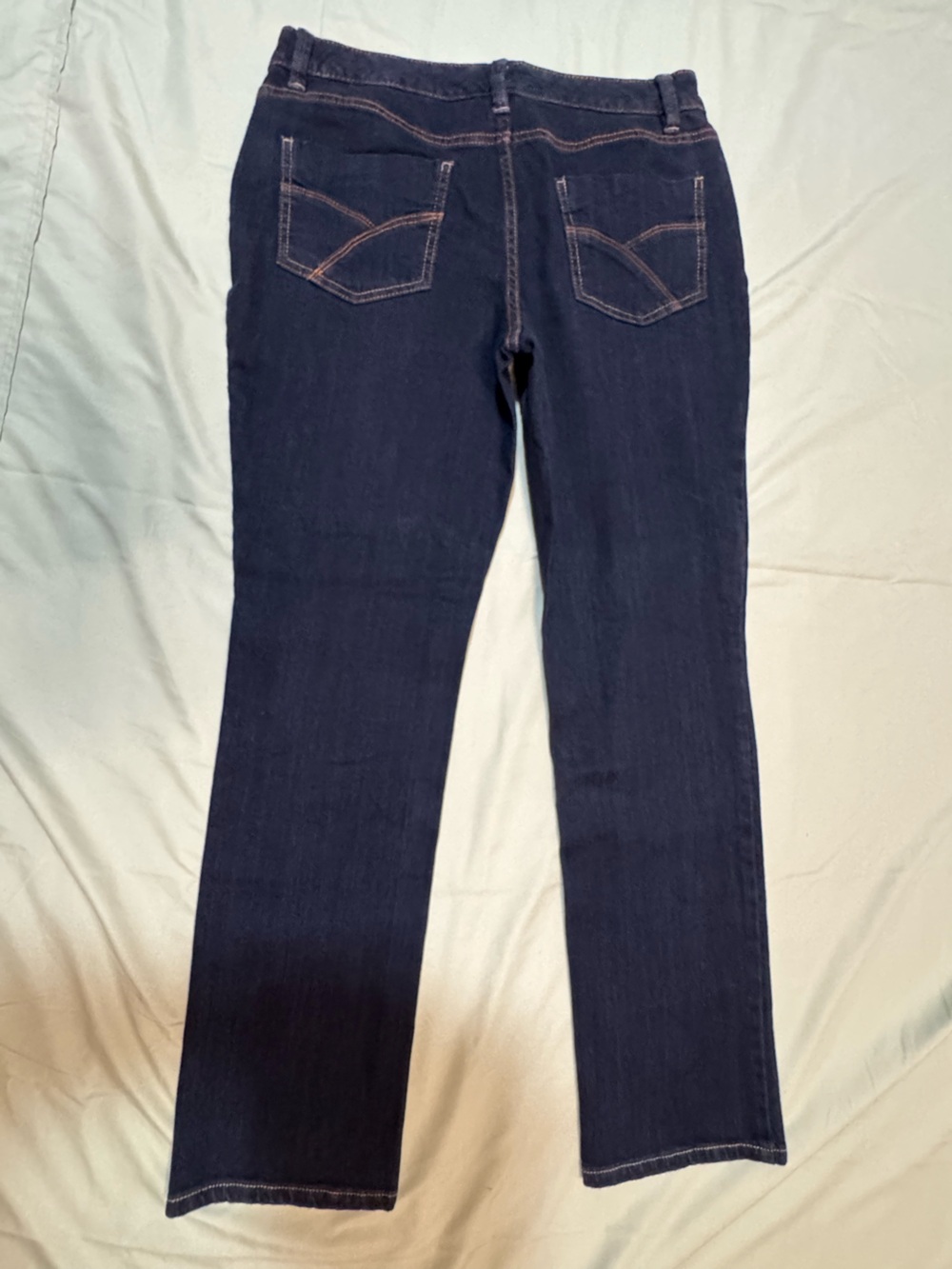 ANA Petite Dark Wash Straight Leg Jeans Size 10 P - Picture 6 of 6